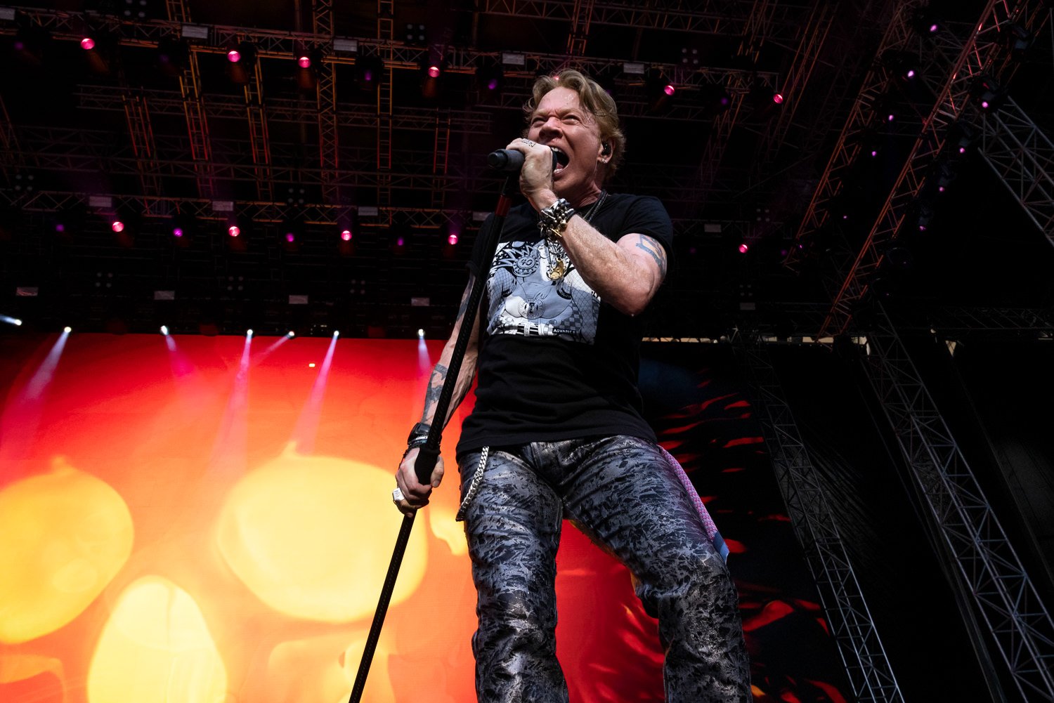 Axl Rose în concertul Guns N'Roses de pe Arena Națională pe 16 iulie 2023