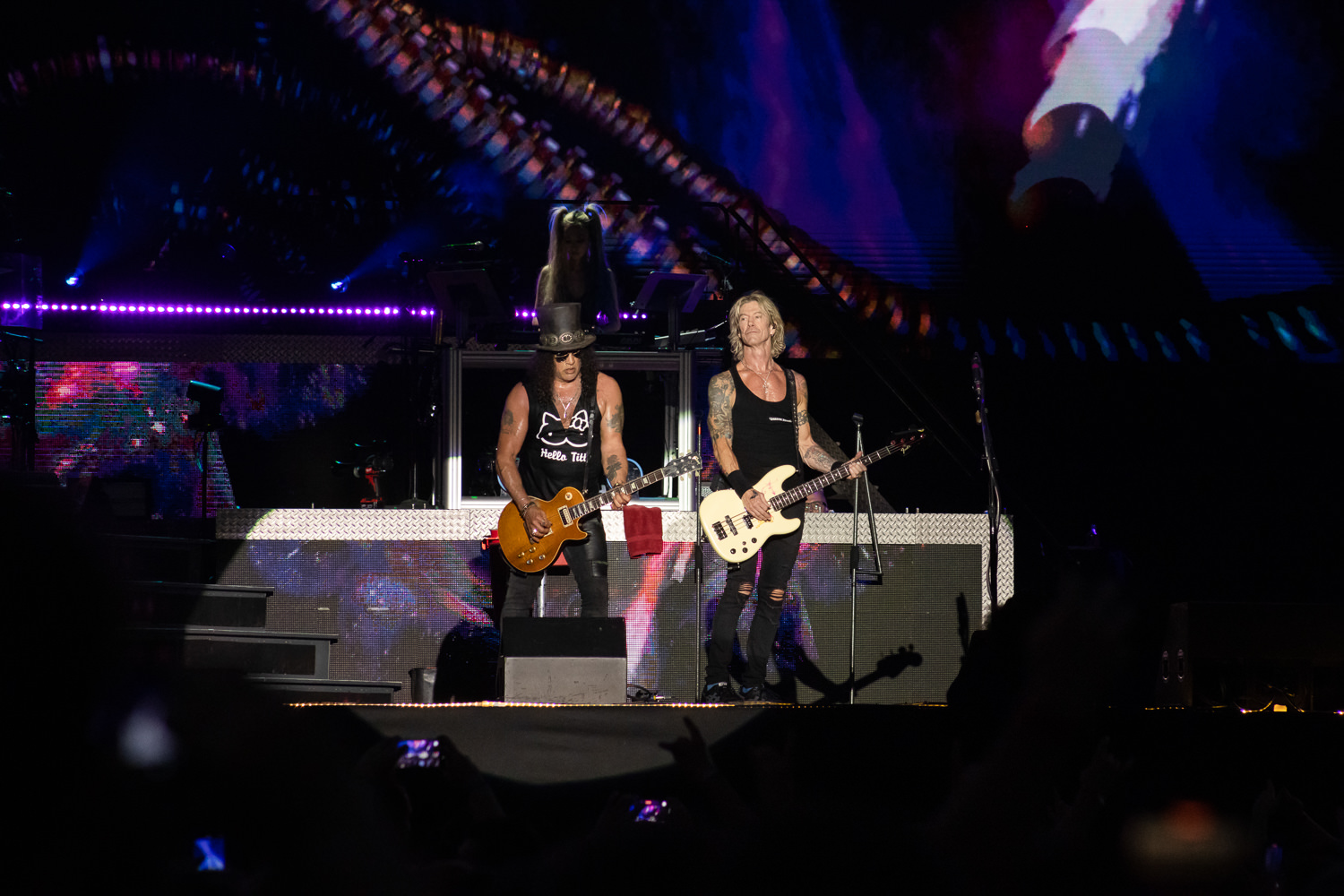 SLASH și DUFF MCKAGAN în concertul Guns N'Roses de pe Arena Națională pe 16 iulie 2023