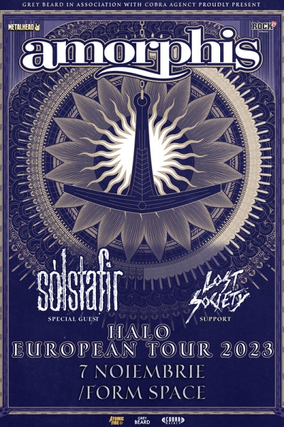 Poster eveniment Amorphis, Solstafir și Lost Society