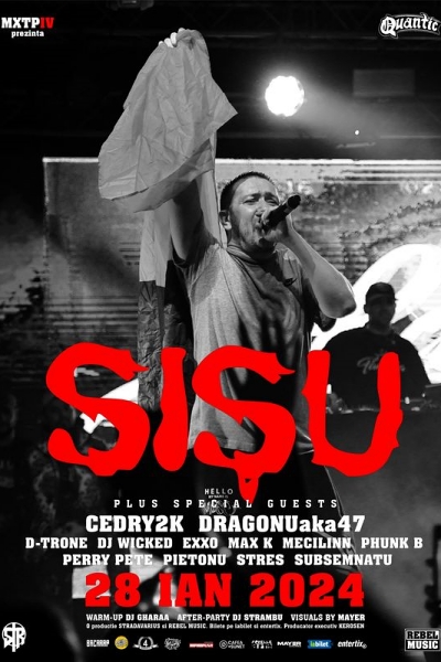 Poster eveniment Sișu + invitați