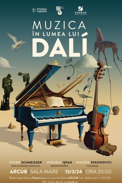 Poster eveniment Muzica în lumea lui Dali