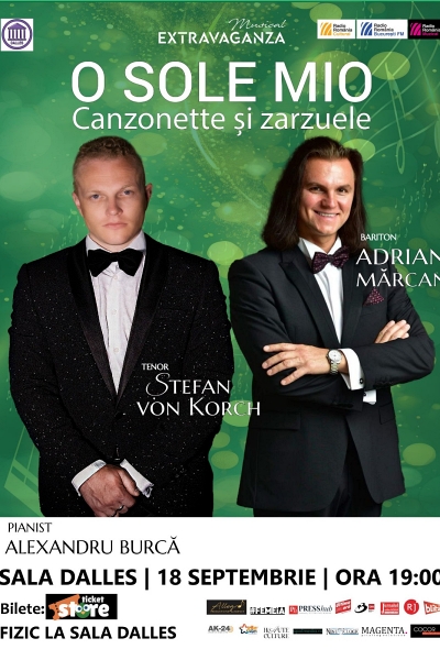 Poster eveniment O Sole Mio (Ștefan von Korch, Adrian Mărcan)