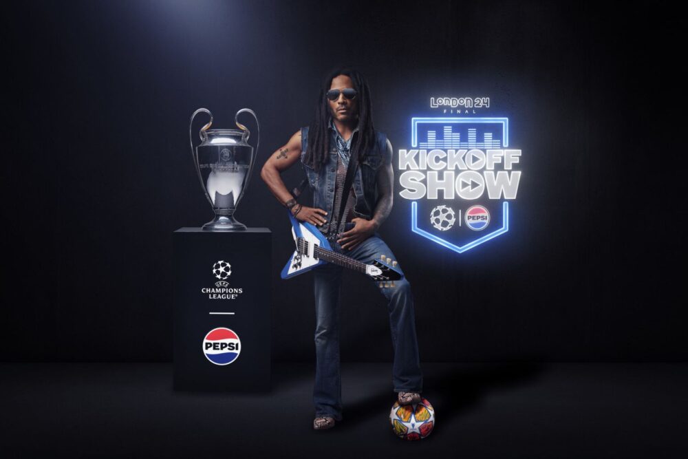 Poster concert Lenny Kravitz finala UEFA Champions League 2024