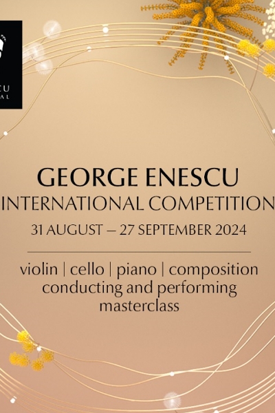 Poster eveniment Concursul Internațional George Enescu 2024