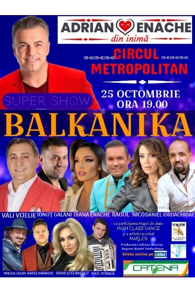 Poster eveniment Balkanika - Adrian Enache