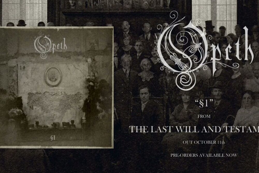 Coperta album Opeth Last Will and Testament