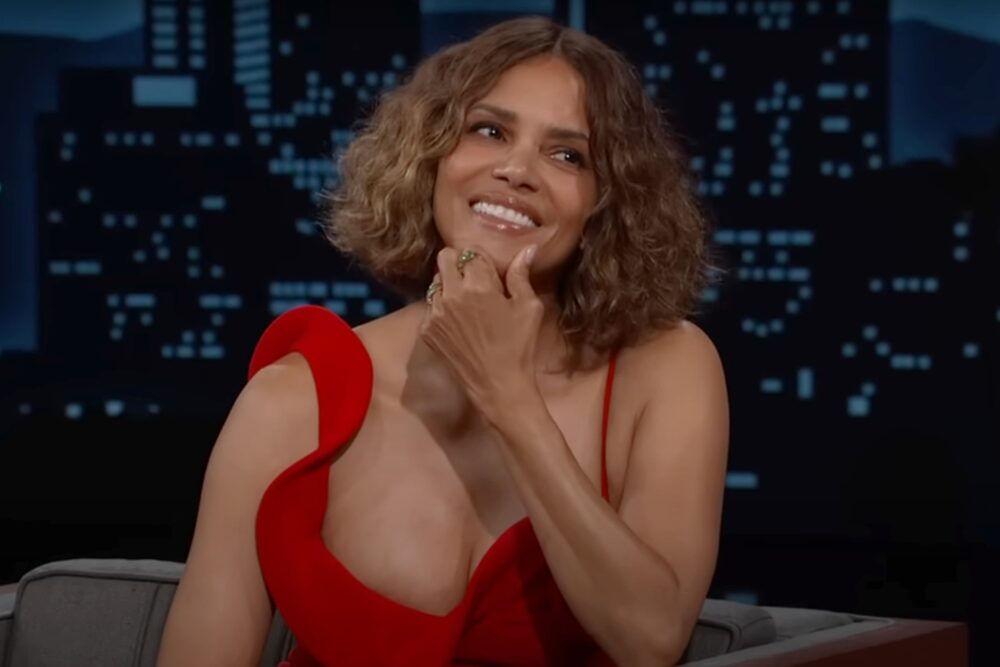 Halle Berry în emisiunea lui Jimmy Kimmel