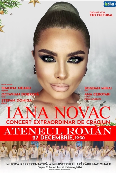 Poster eveniment Iana Novac - concert de Crăciun