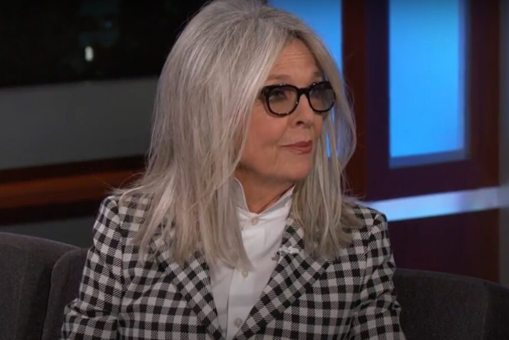 Diane Keaton într-un interviu la Jimmy Kimmel