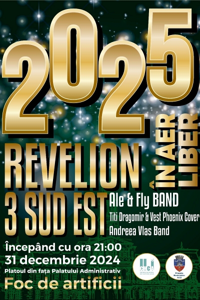 Poster eveniment Revelion Arad 2025