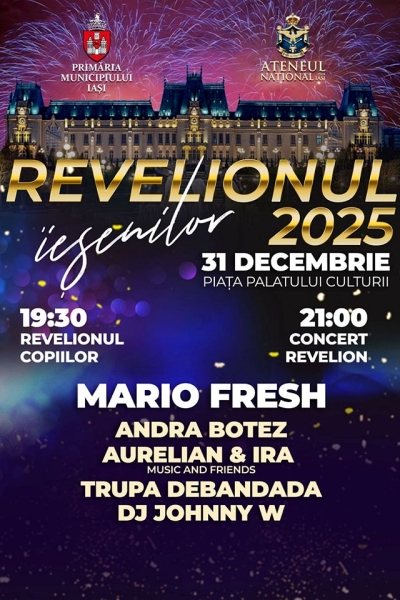 Poster eveniment Revelion Iași 2025