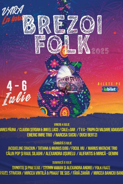 Poster eveniment Brezoi Folk Festival 2025