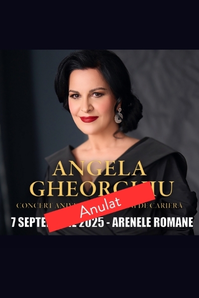 Poster eveniment Angela Gheorghiu - concert aniversar 35 de ani