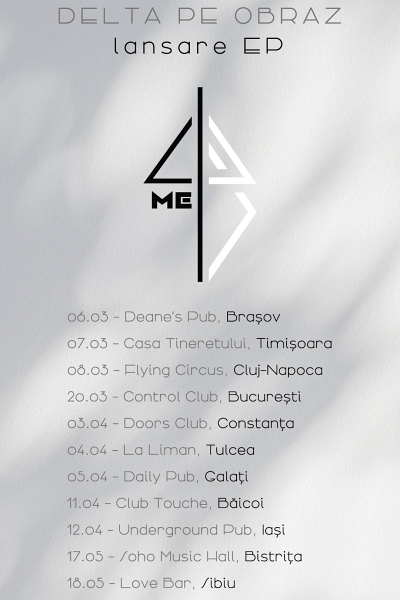 Poster eveniment Delta Pe Obraz - lansare EP