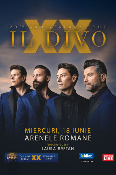 Poster eveniment Il Divo - concert aniversar 20 de ani