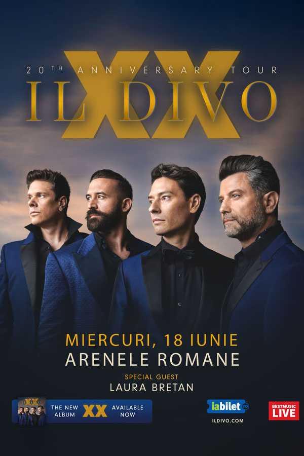 Il Divo - concert aniversar 20 de ani la Arenele Romane - BILETE