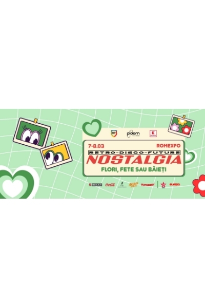 Poster eveniment Nostalgia 2025 - flori, fete sau băieți