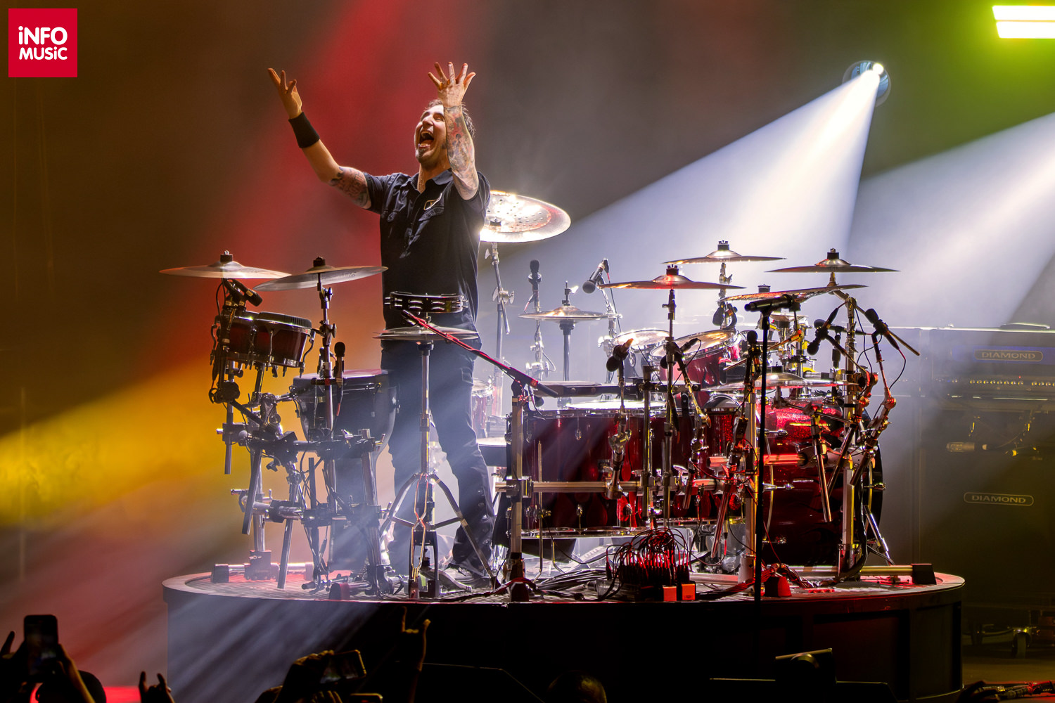 Sully Erna (Godsmack) la tobe, în concert la București (2025)