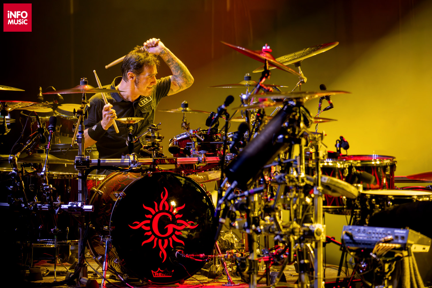 Sully Erna (Godsmack) la tobe, în concert la București (2025)