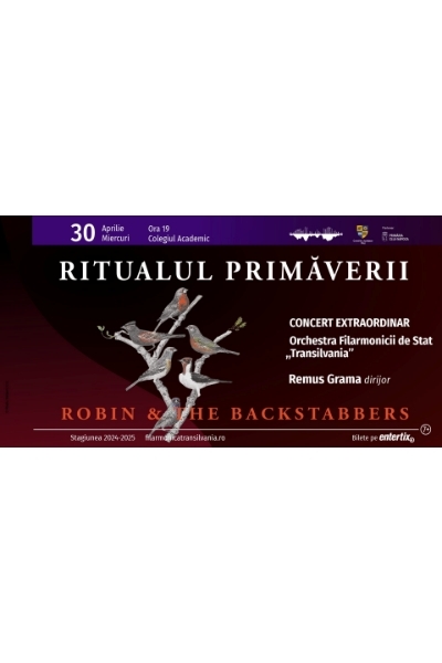 Poster eveniment Robin and the Backstabbers - Ritualul Primăverii