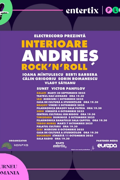 Poster eveniment Alexandru Andrieș - Interioare / Rock\'n\'roll