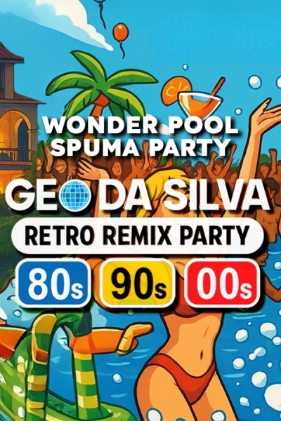 Poster eveniment Retro Remix Party by Geo Da Silva (Spuma 1st edition)