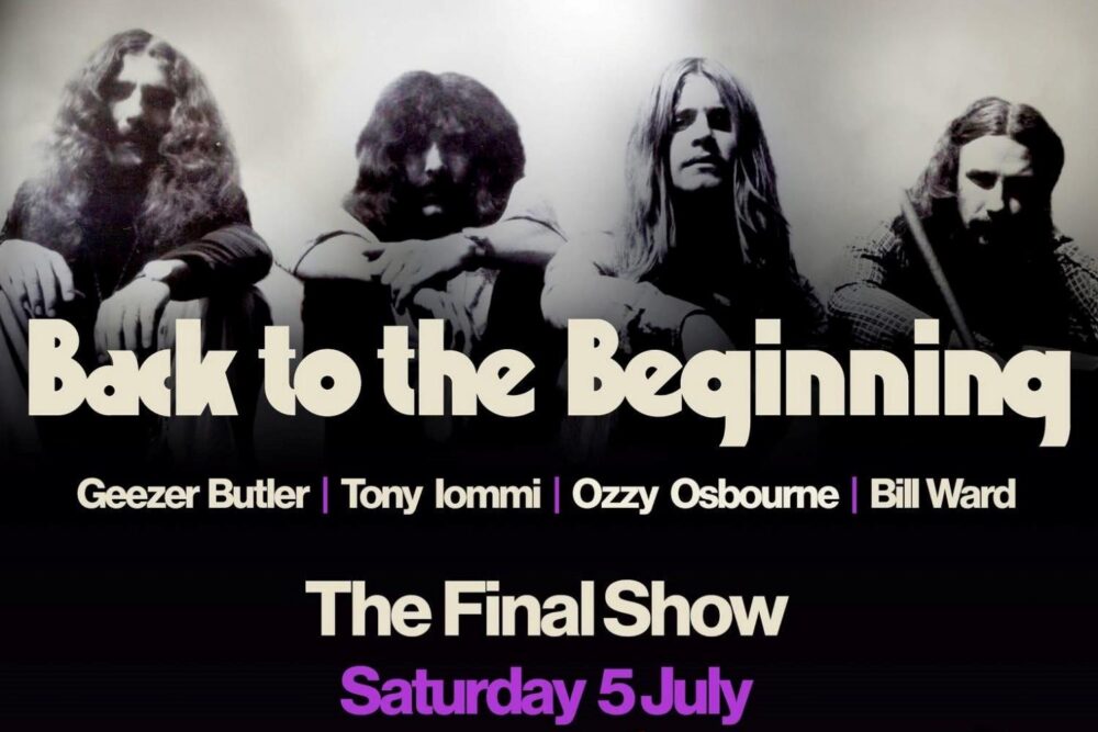 Black Sabbath - "Back To The Beginnig" (afiș concert de adio)