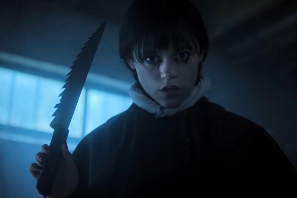 Wednesday Addams în primul episod din cel de-al doilea sezon "Wednesday"