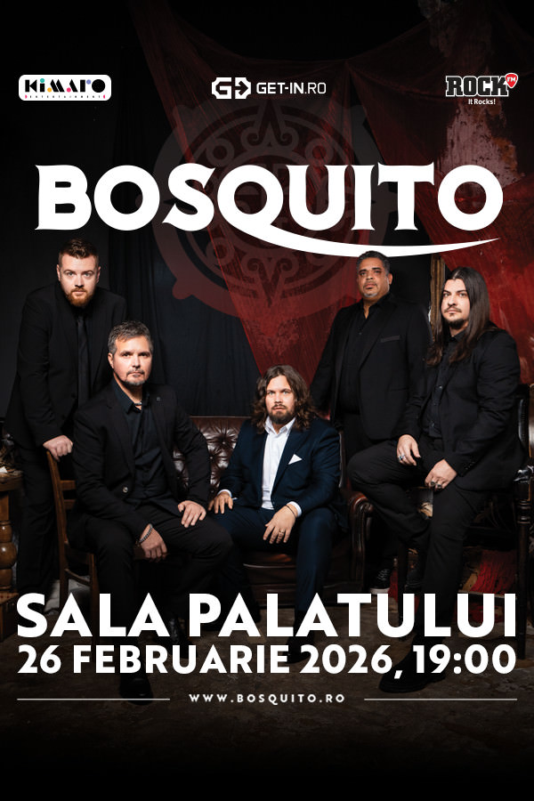 Concert Bosquito la Sala Palatului în februarie 2026 - BILETE