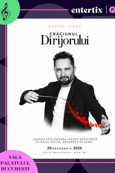 Poster eveniment Crăciunul Dirijorului cu Daniel Jinga