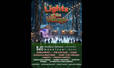 "Lights of The Village 2025", Târgul de Crăciun de la Muzeul Satului Bănățean