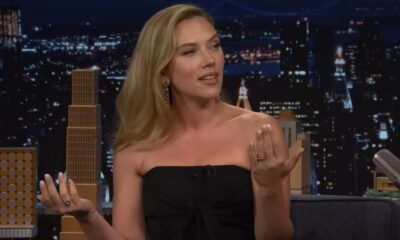 Scarlett Johansson într-un interviu la Jimmy Fallon
