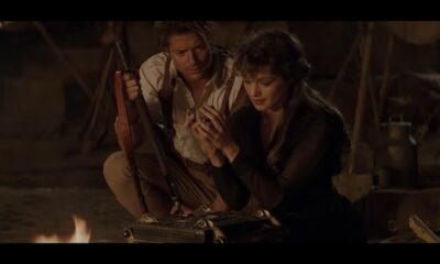 Brendan Fraser și Rachel Weisz în traileru "The Mummy" (1999)