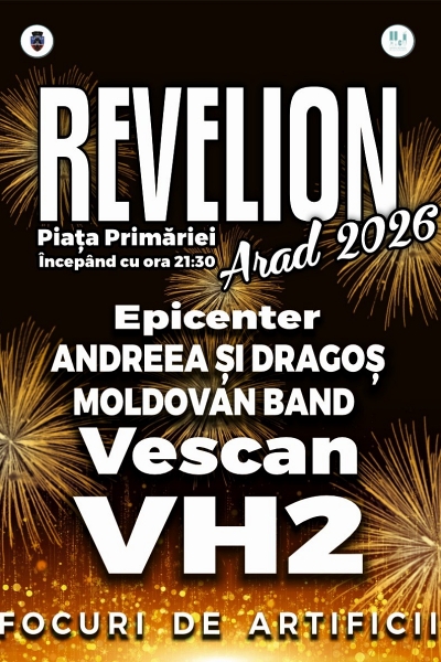 Poster eveniment Revelion 2026 Arad