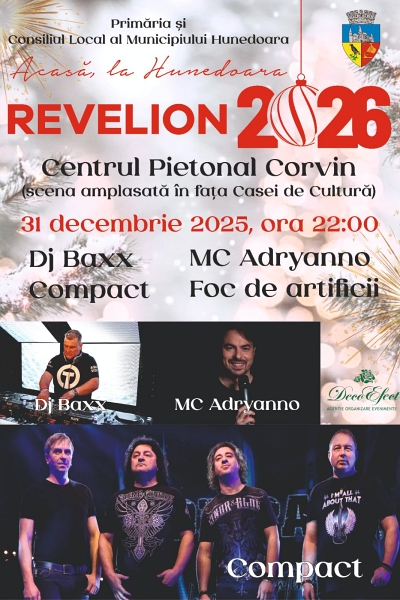 Poster eveniment Revelion 2026 Hunedoara