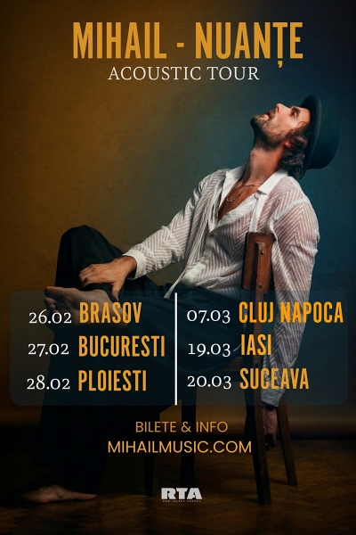 Poster eveniment Mihail - Nuanțe Acoustic