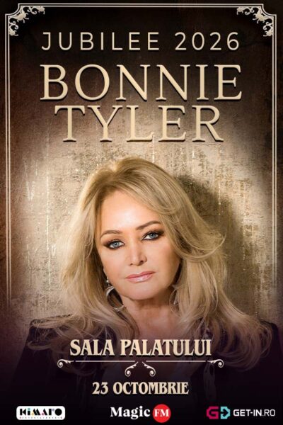 Poster eveniment Bonnie Tyler - aniversare 50 de ani