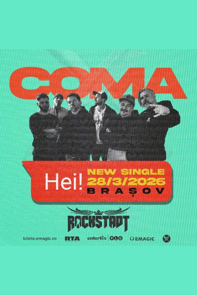 Poster eveniment COMA - lansare single