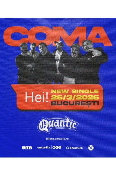 Poster eveniment COMA - lansare single