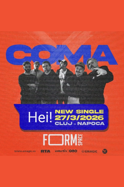 Poster eveniment COMA - lansare single