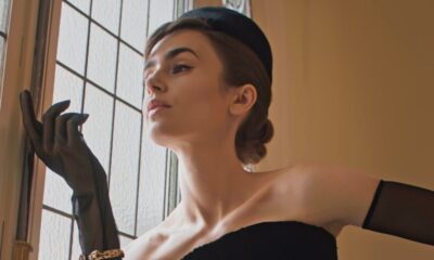 Lily Collins într-un material pentru Harper's Bazaar UK