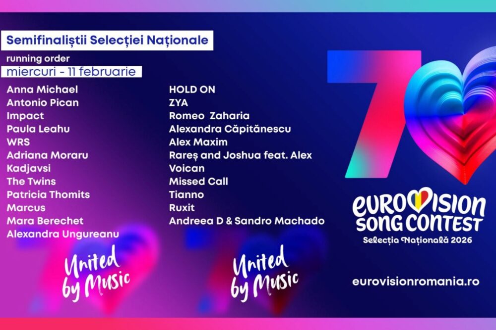 Participanții din a treia semifinală a Selecției Naționale Eurovision 2026