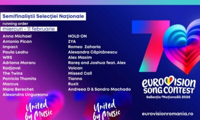 Participanții din a treia semifinală a Selecției Naționale Eurovision 2026