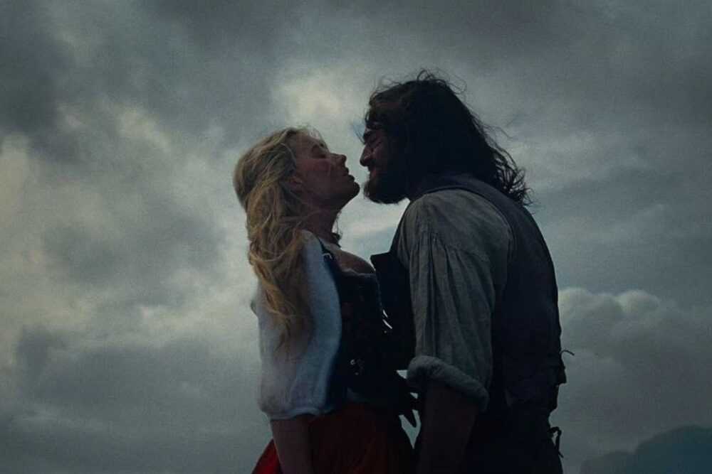 Scena din Wuthering Heights cu Margot Robbie si Jacob Elordi