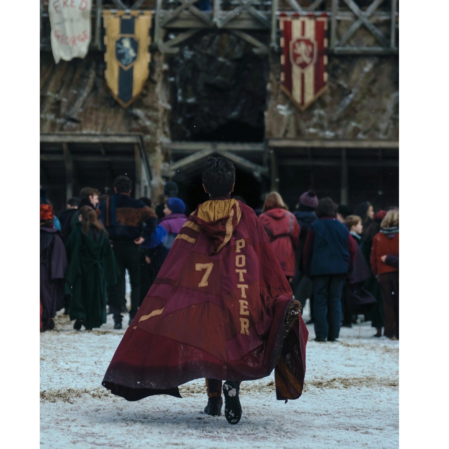 Harry Potter pe terenul de Quidditch