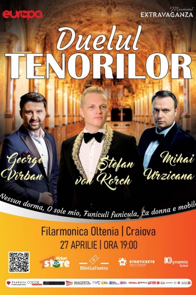 Poster eveniment Ștefan von Korch - Duelul Tenorilor