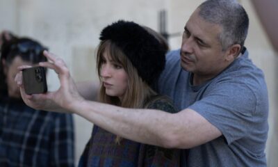 Imagine de la filmarea lungmetrajului "Jurnalul unei cameriste", de Radu Jude