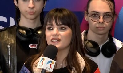 Alexandra Căpitănescu la conferința de presă susținută după Eurovision 2026