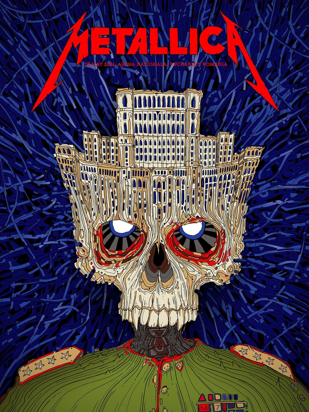 Posterul Metallica realizat de Matei Apostolescu