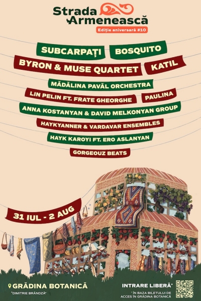 Poster eveniment Festivalul Strada Armenească 2026